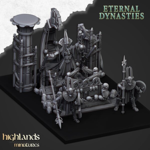 Pharaoh's Funeral Ship - Highlands Miniatures - Arche des Âmes Damnées