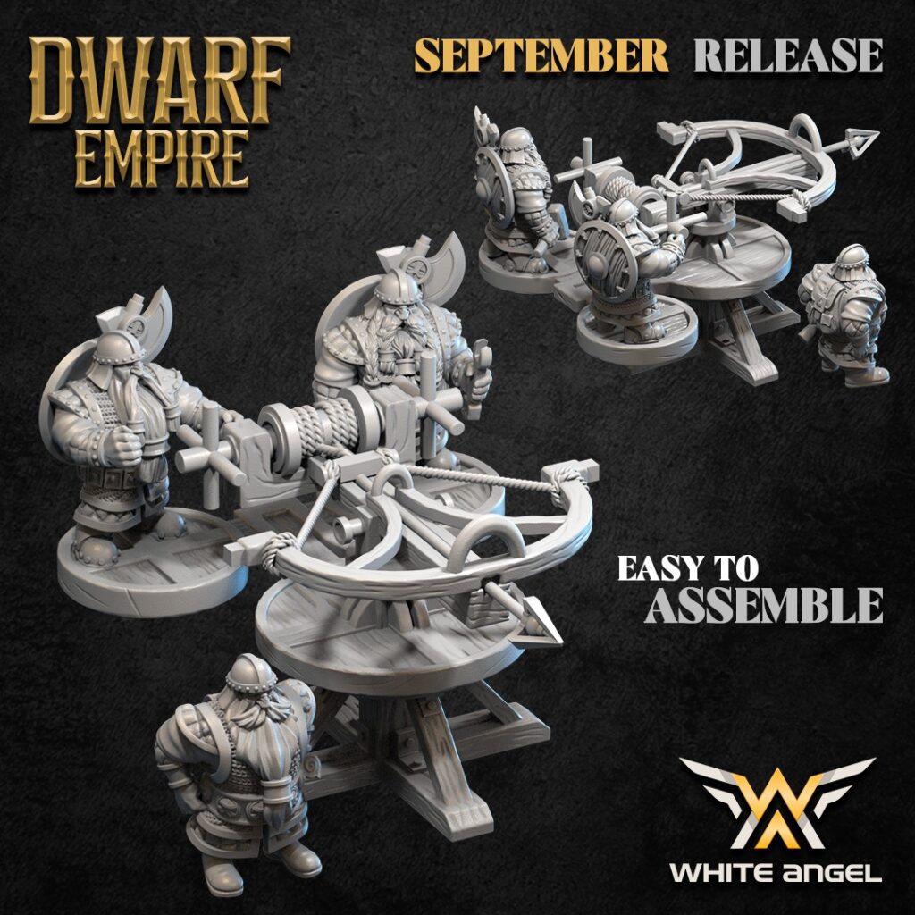 Dwarf Ballista - Dwarf Empire - White Angel Miniatures - Baliste Naine