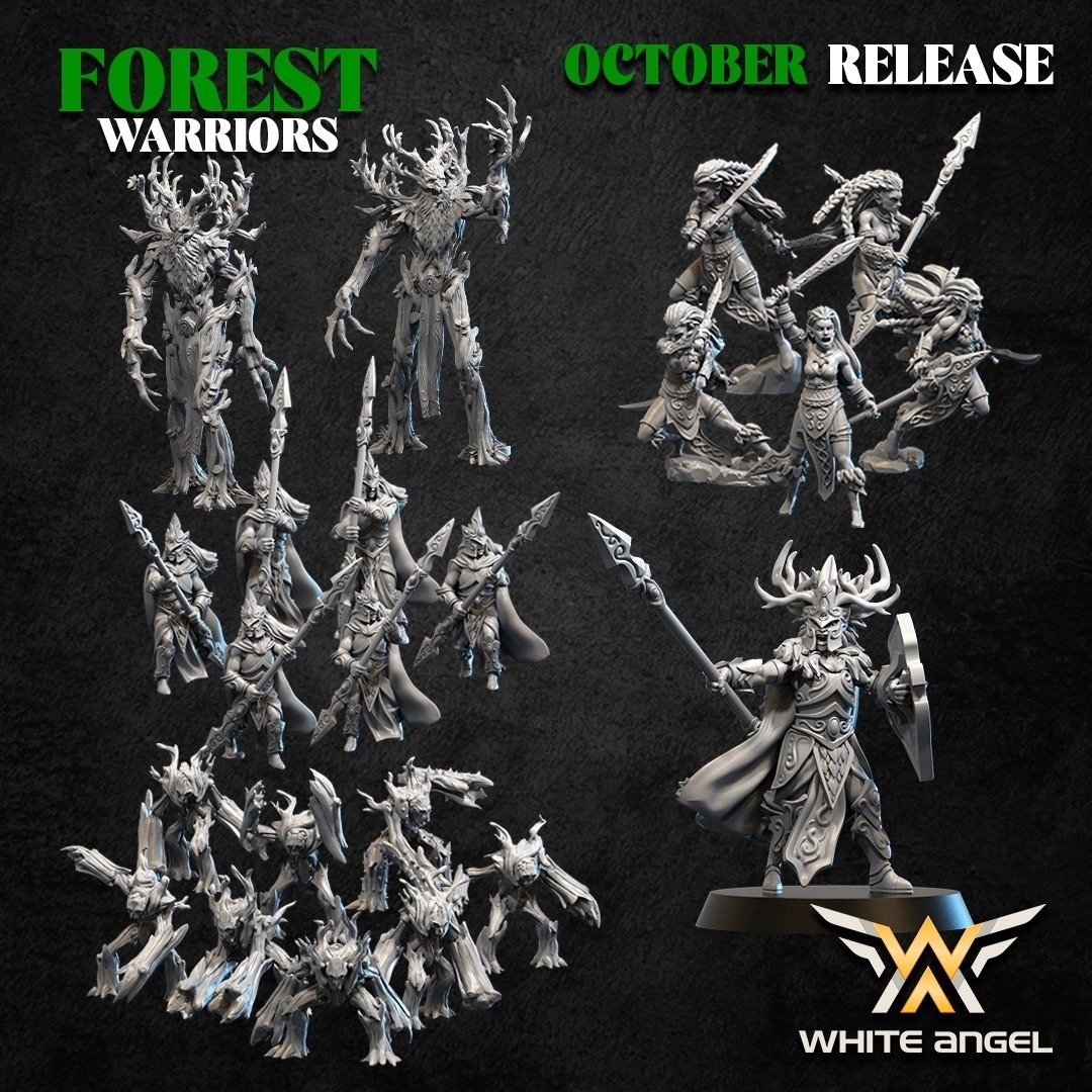 Preview Octobre - White Angel Miniatures - Forest Warriors