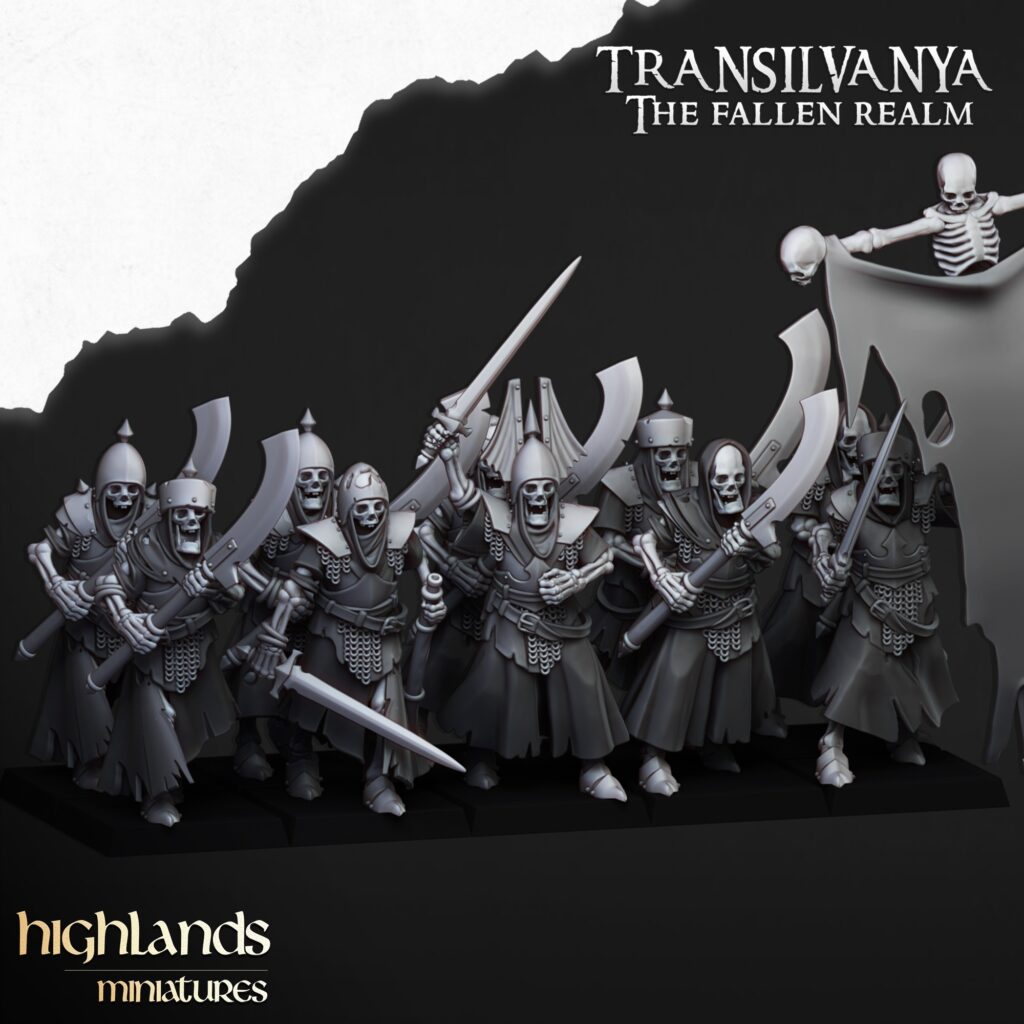 Skeletal Guard - Highlands Miniatures - Gardes des cryptes