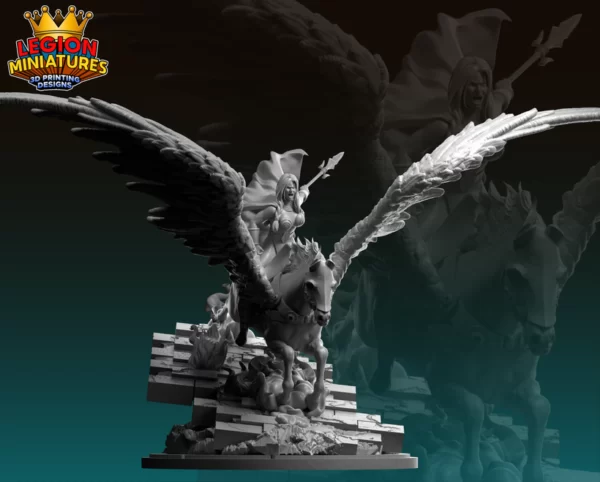 Valkyrie sur Aragorn - Legion Miniatures - MCP