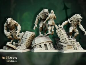 Werewolf - Highlands Miniatures - Skin Wolf -