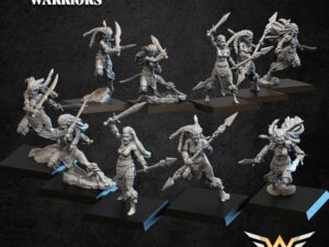 WOOD ELVES - FOREST DANCERS - Forest Warriors - White Angel Miniatures