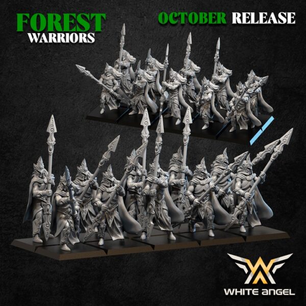 WOOD ELVES - FOREST GUARDIAN - Forest Warriors - White Angel Miniatures