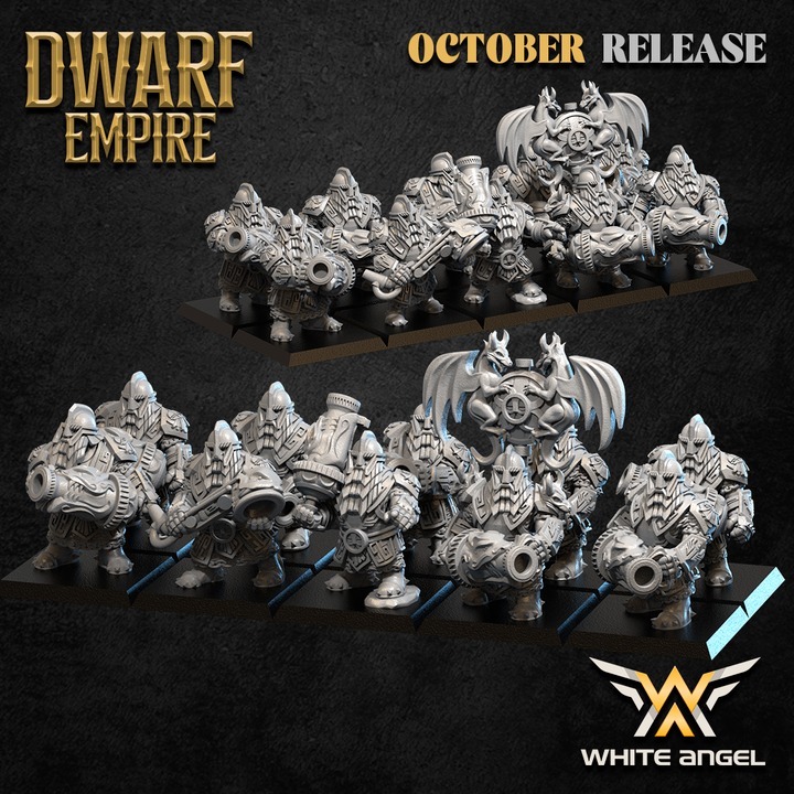 DWARF EMPIRE - IRON GUN DRAGON - White Angel Miniatures