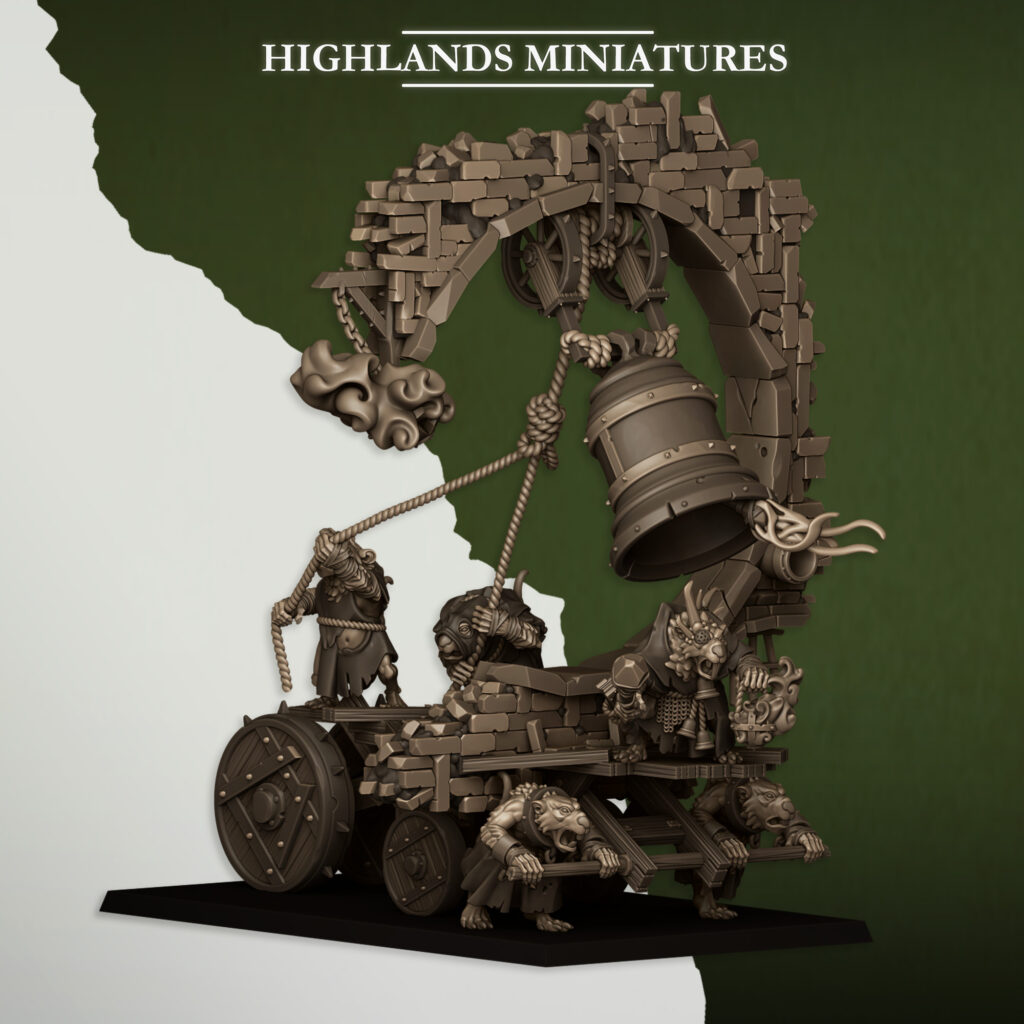 Moving Sewer Bell Highlands Miniatures - Cloche Hurlante